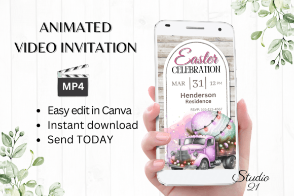 Animated Easter Celebration Invite: A Festive Digital Template