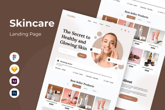 CareSkin: Elevating Skincare Branding with Luxury Design