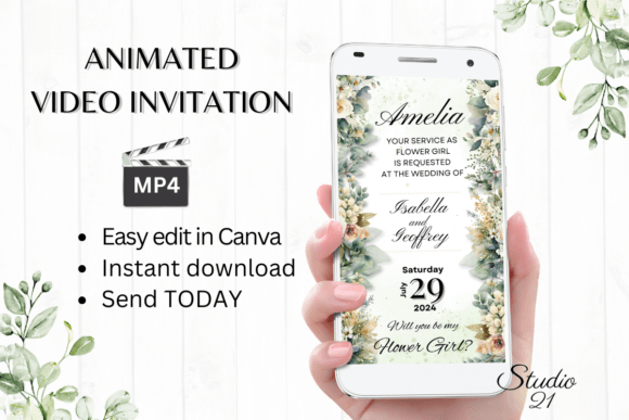 Electronic Flower Girl Proposal W3424FG: A Modern Twist on Tradition