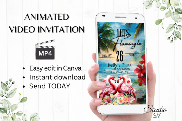 Flamingle in Style: Instant Digital Invitations
