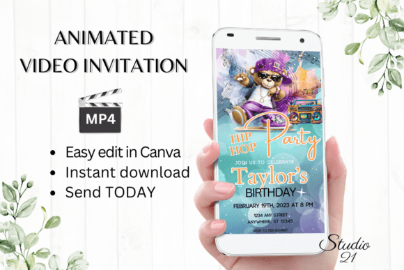 Hip Hop Party Invitation: Your Animated Digital Invite Template