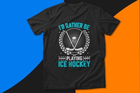 Ice Hockey T-shirt Design Vector Graphic: Bold Style for Fans & Creators