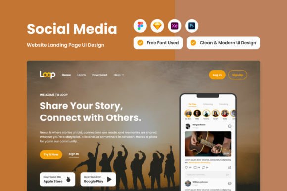 Loop - Social Media Landing Page V2: Your Blueprint for Digital Connection
