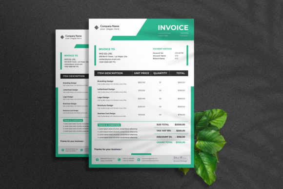 Professional Invoice Design: A Corporate Template for Your Business