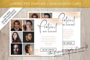 PSD Photo Session Card Template: Your Design Canvas